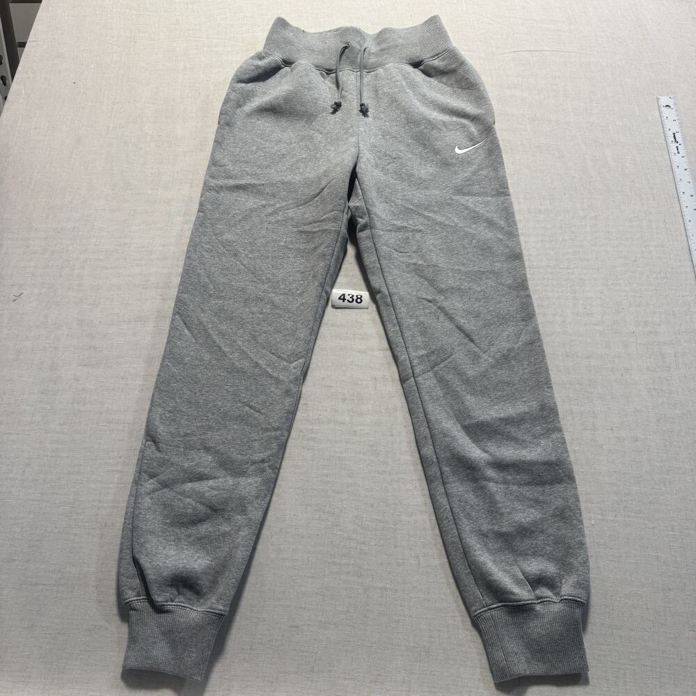 Nike Women's Phoenix Fleece High-Waisted Joggers Sz XS Gray‎ Brand New